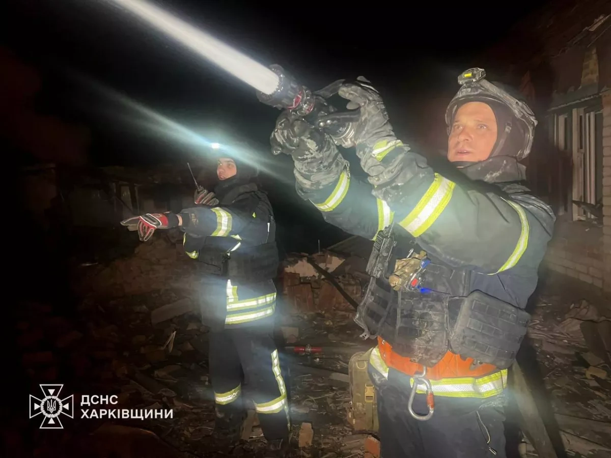 Drone blitz on Kharkiv residence leaves three injured, sparks fire PHOTO