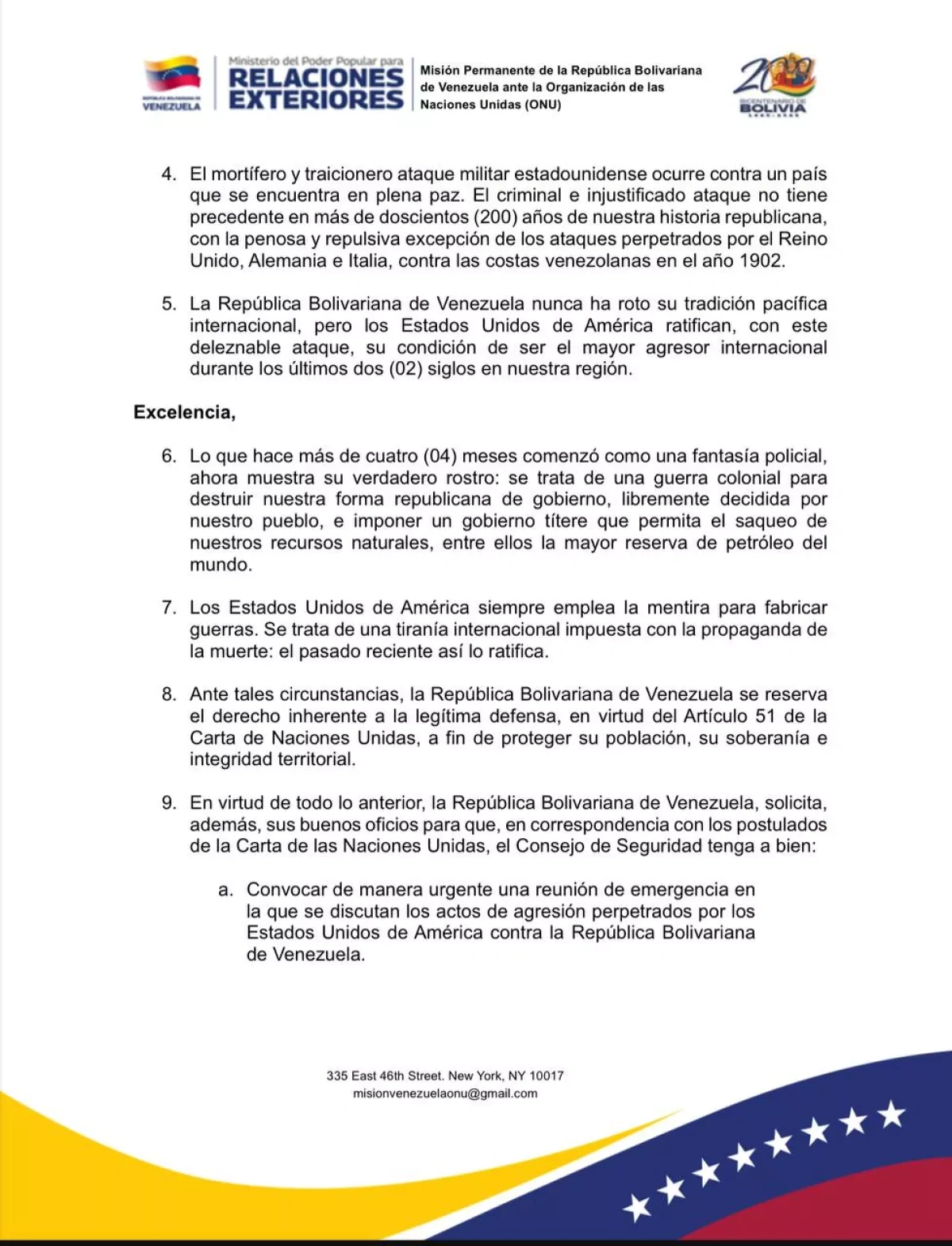 Venezuela requests emergency UN Security Council meeting Photo