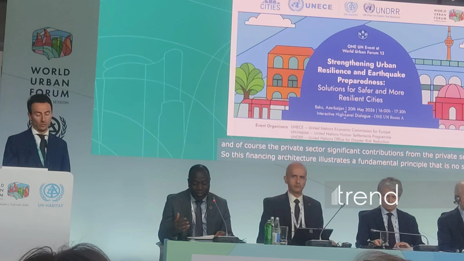 Conference on strengthening urban earthquake resilience within WUF13 wraps up in Baku