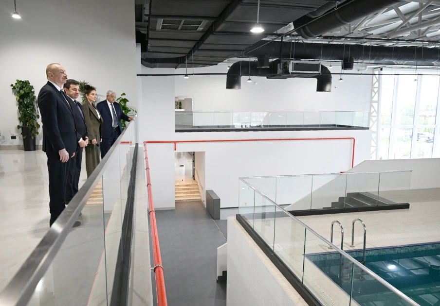 President Ilham Aliyev, First Lady Mehriban Aliyeva attend opening of International Training Center at National Aviation Academy (PHOTO)