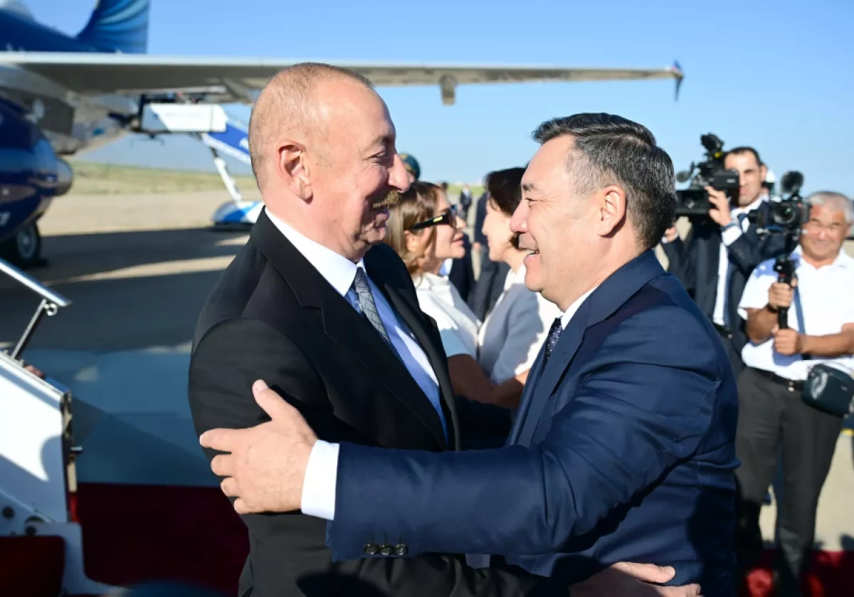 Azerbaijani president begins state visit to Kyrgyzstan PHOTO