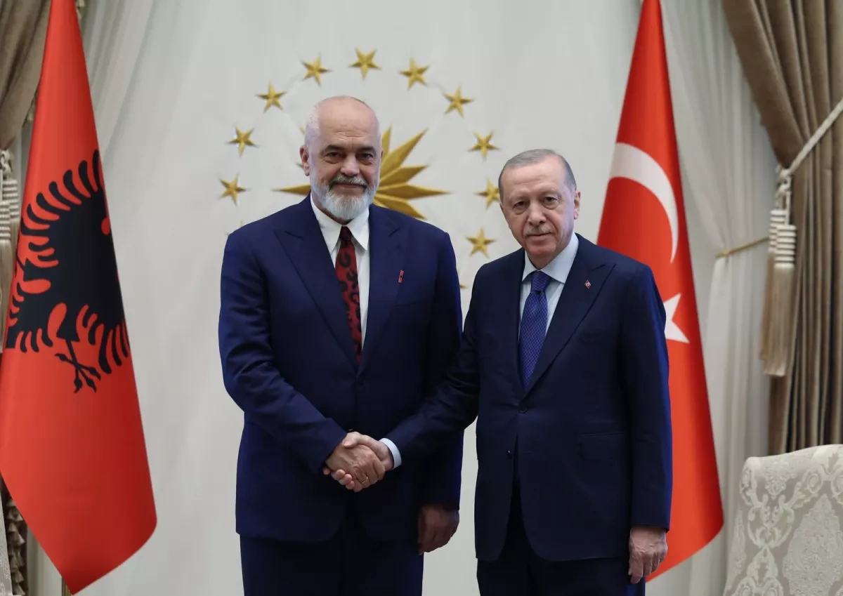 Turkish leader hosts Albanian premier for NATO follow-up talks