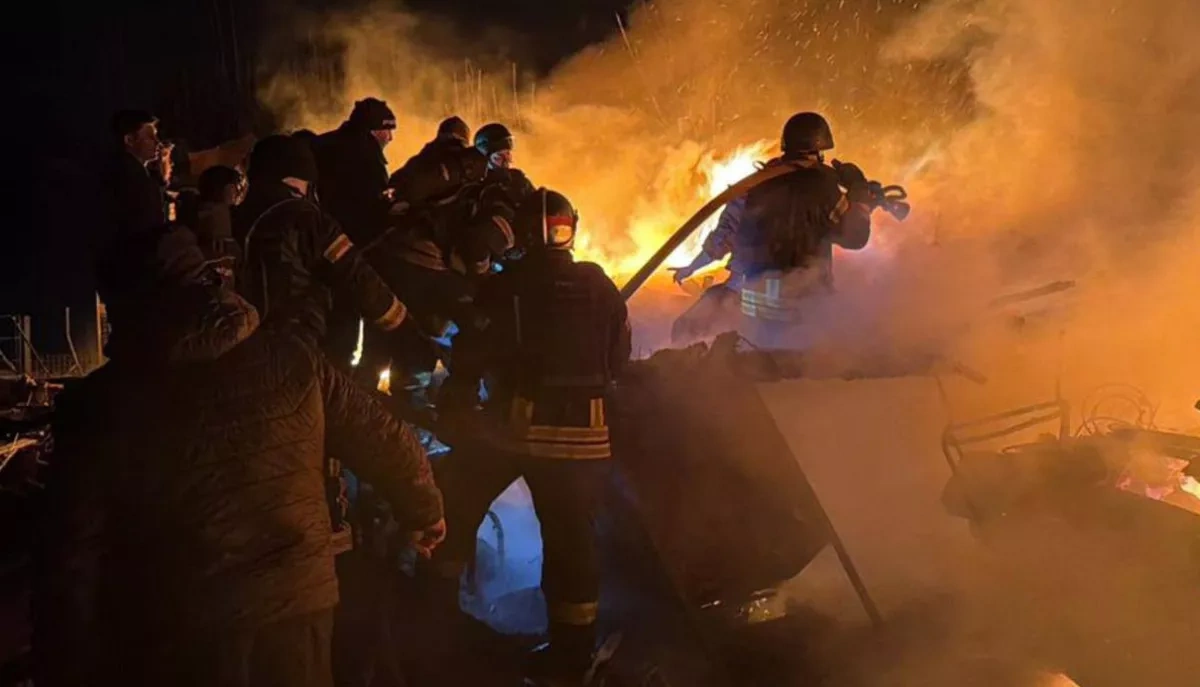 Ukraine extinguishes all fires from latest Russian strikes, recovery underway PHOTO