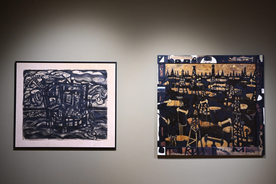 Leyla Aliyeva and Alena Aliyeva attend “ENGRAM” exhibition at Museum of Azerbaijani Painting (PHOTO)