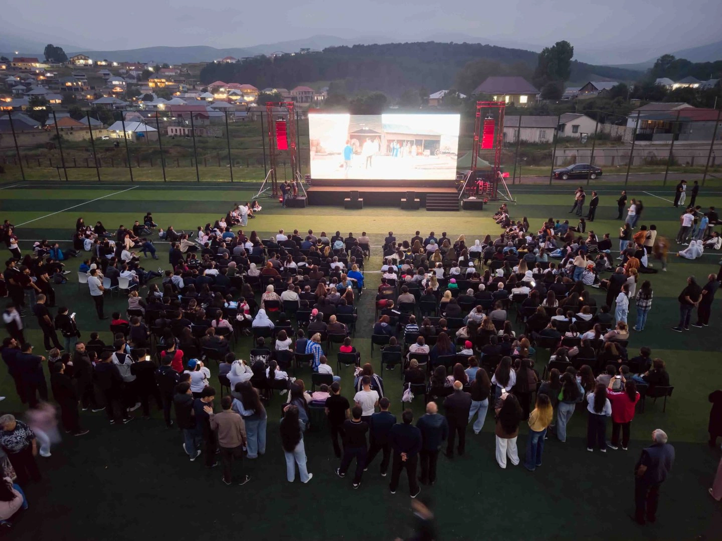 National cinema screening held in Dashkesan, organized by AzerGold CJSC and Baku Media Center (PHOTO)