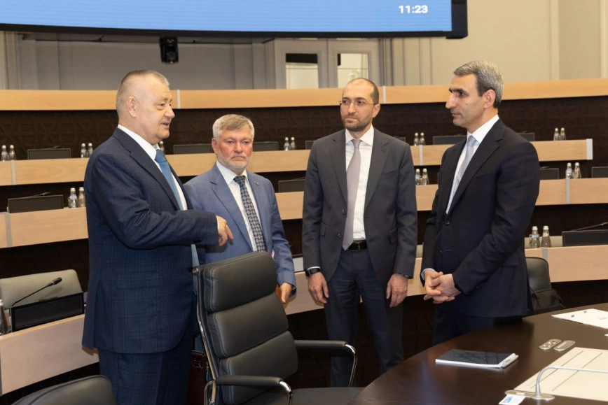 Azerbaijan Railways meets with Russian, Iranian rail leaders on expanding cooperation (PHOTO)
