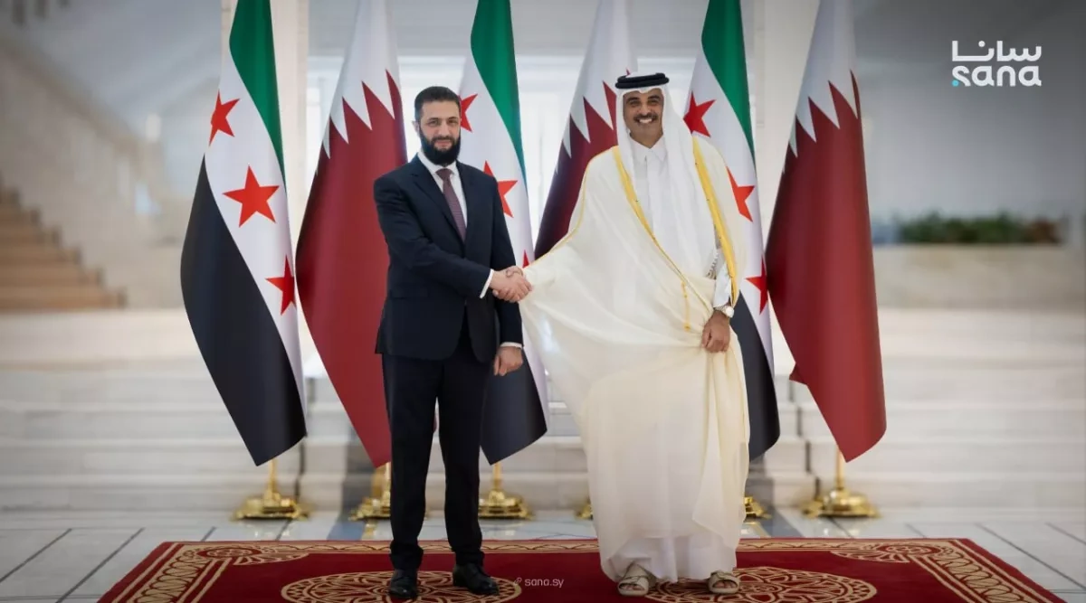 Syrian president, Qatari emir hold talks on cooperation and regional issues