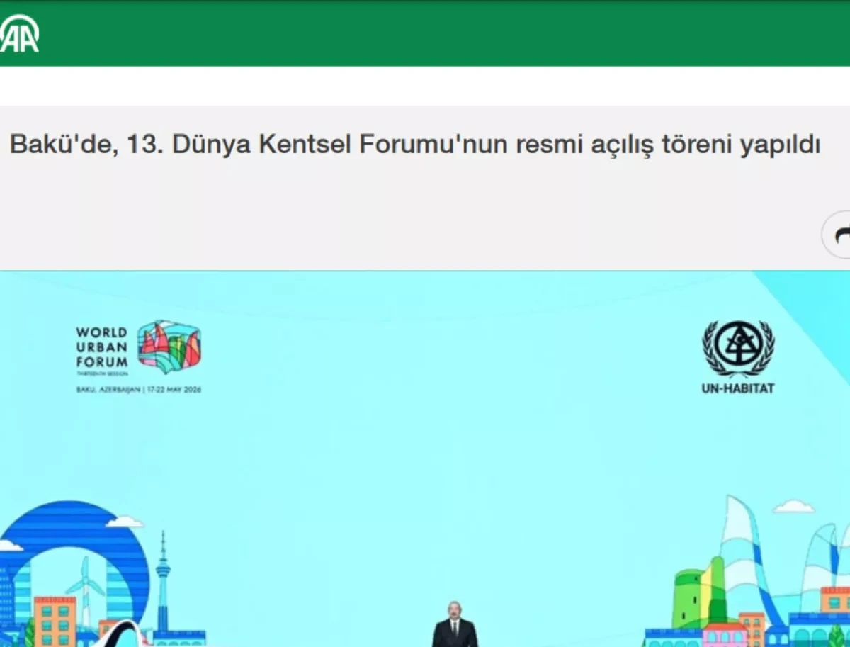 WUF13 opening ceremony in Baku draws wide international media coverage PHOTO