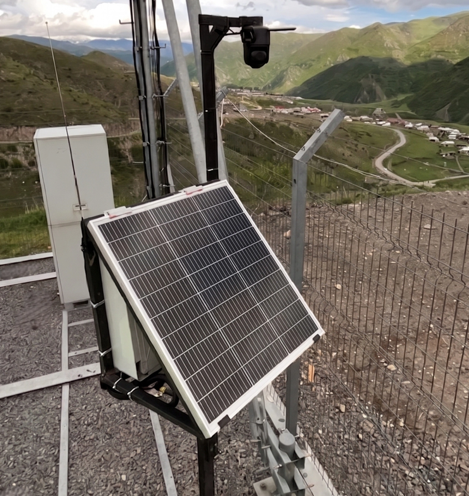 Azerbaijan launches autonomous radio monitoring station with solar panels in Kalbajar