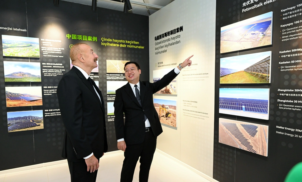 President Ilham Aliyev attends inauguration of “Gobustan” Solar Power Plant (PHOTO)