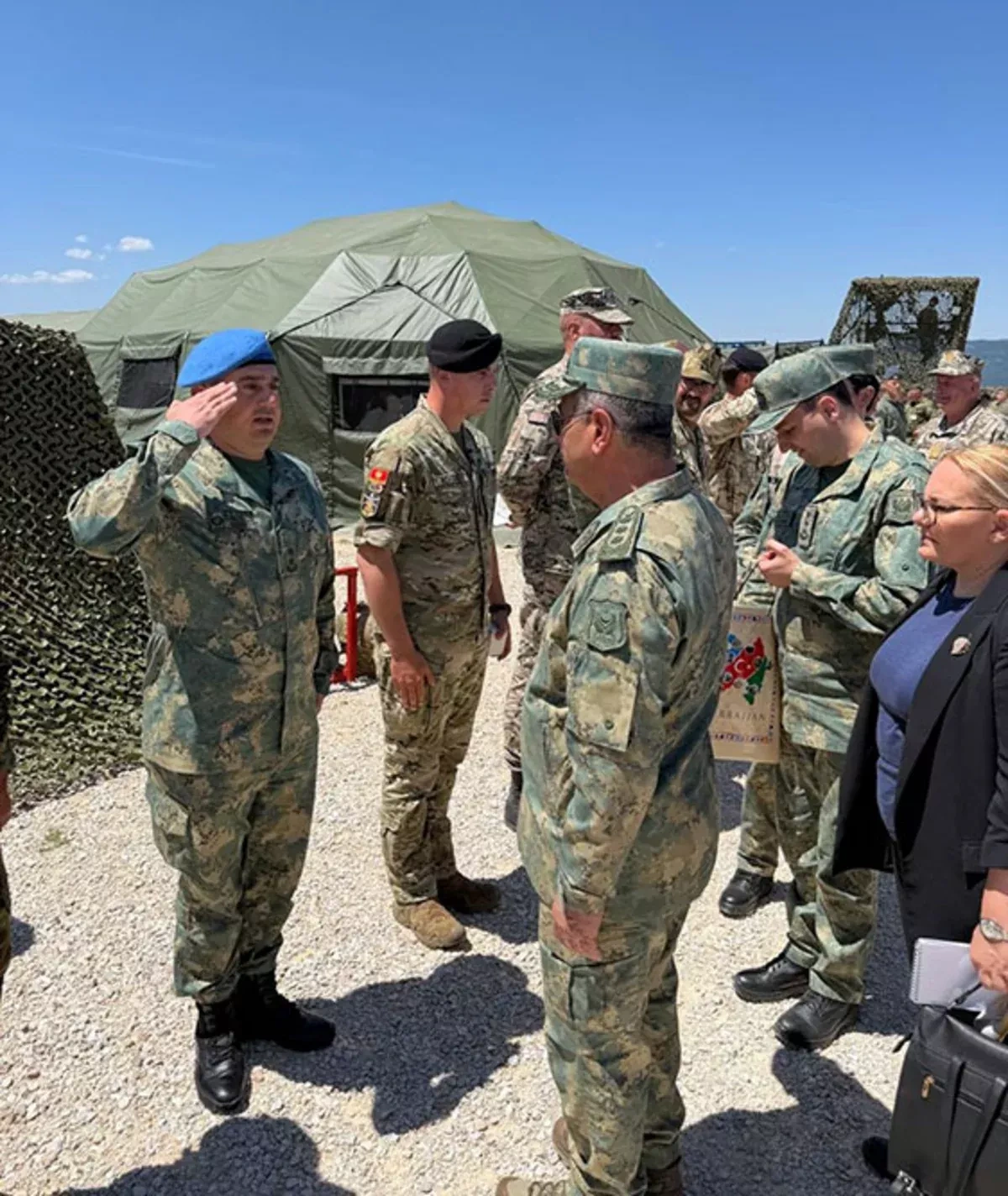 Defence chief Hasanov watches Azerbaijani troops at Platinum Wolf 26 drills in Serbia PHOTO