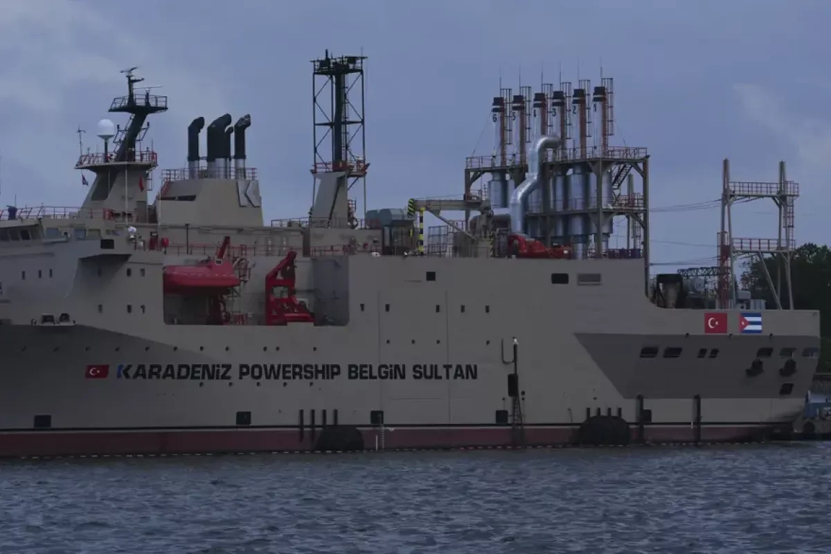 Türkiye sends floating power pant to Cuba to ease energy crisis PHOTO