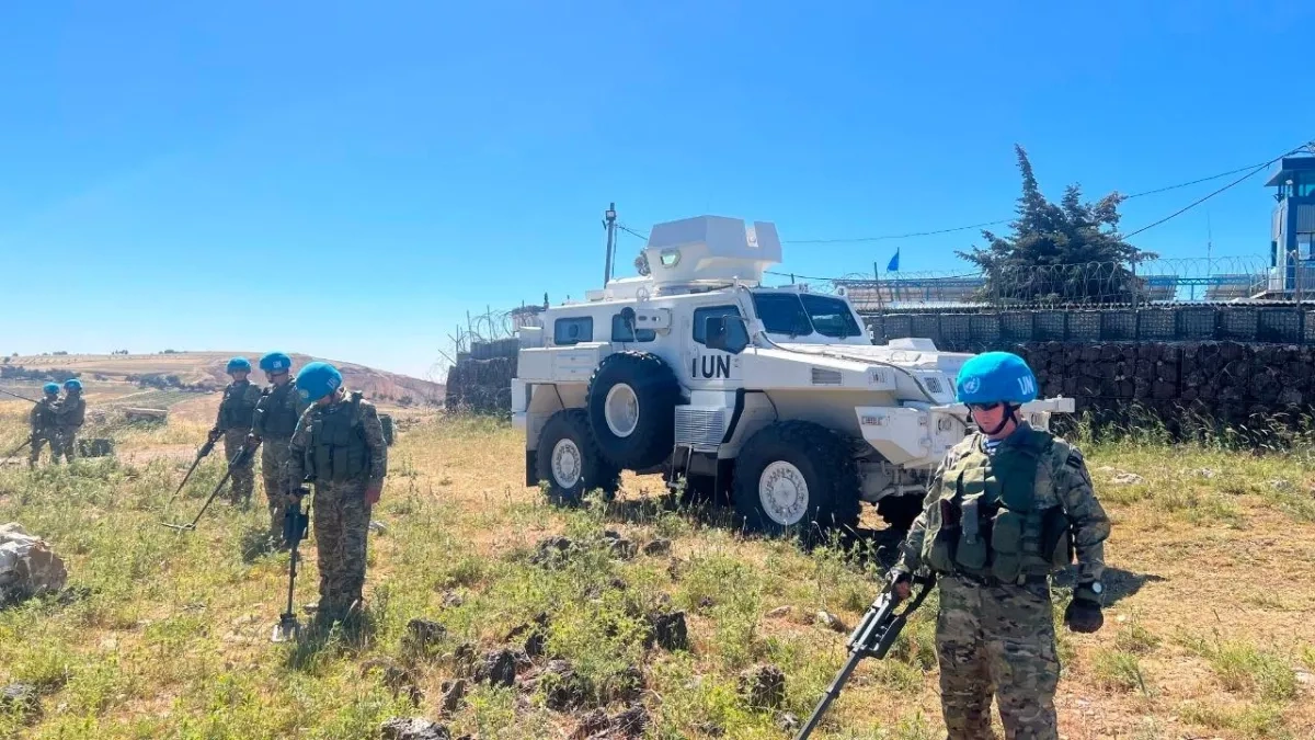 Kazakh peacekeepers conduct over 400 operations on Golan Heights PHOTO