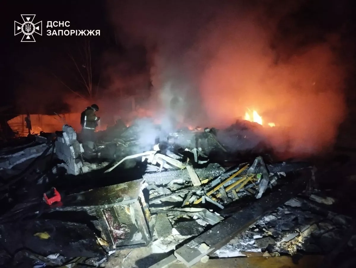Russian attack on Ukraine's Zaporizhzhia region leaves three dead PHOTO