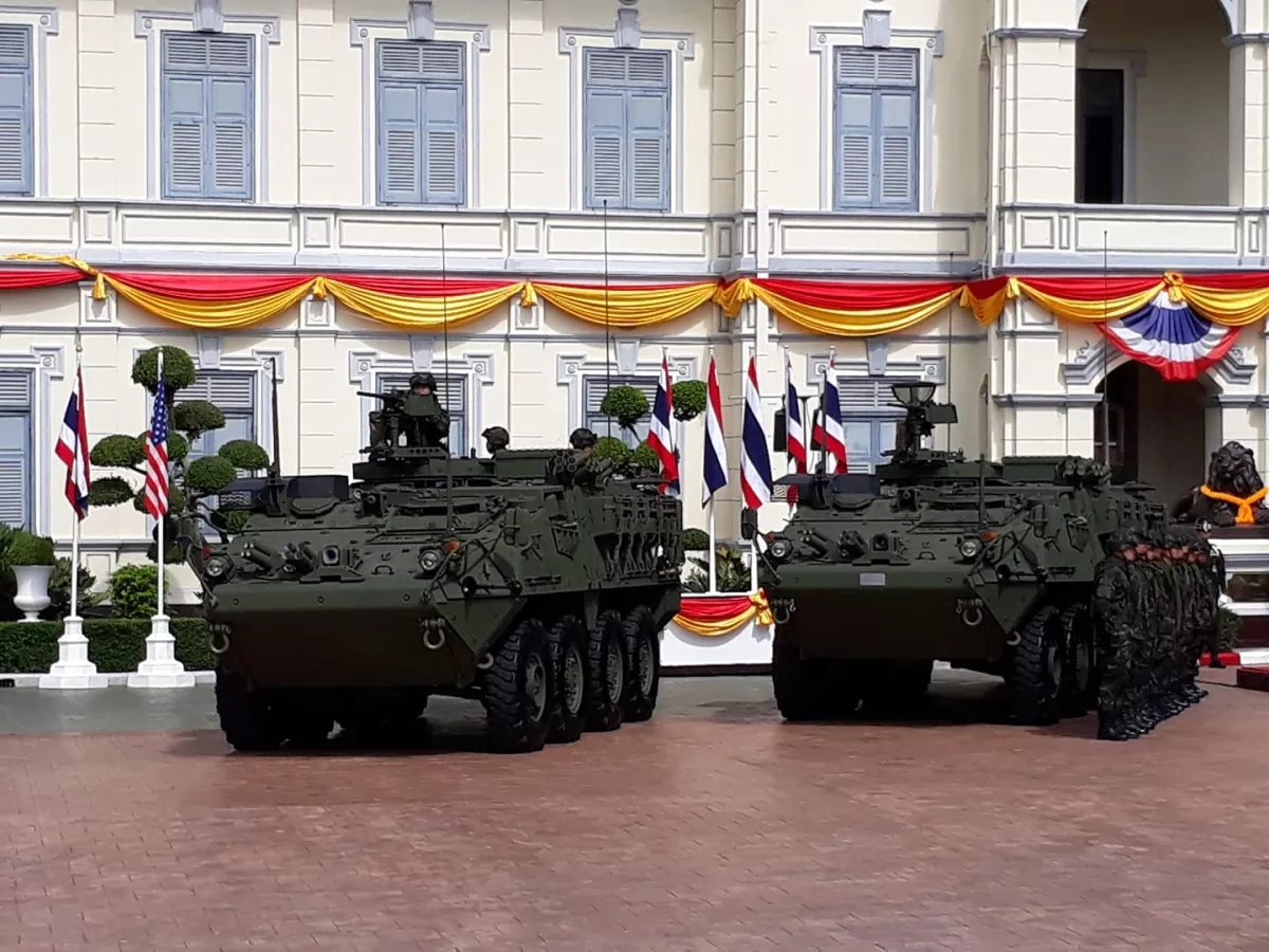 Thailand receives Stryker armoured vehicles from US PHOTO