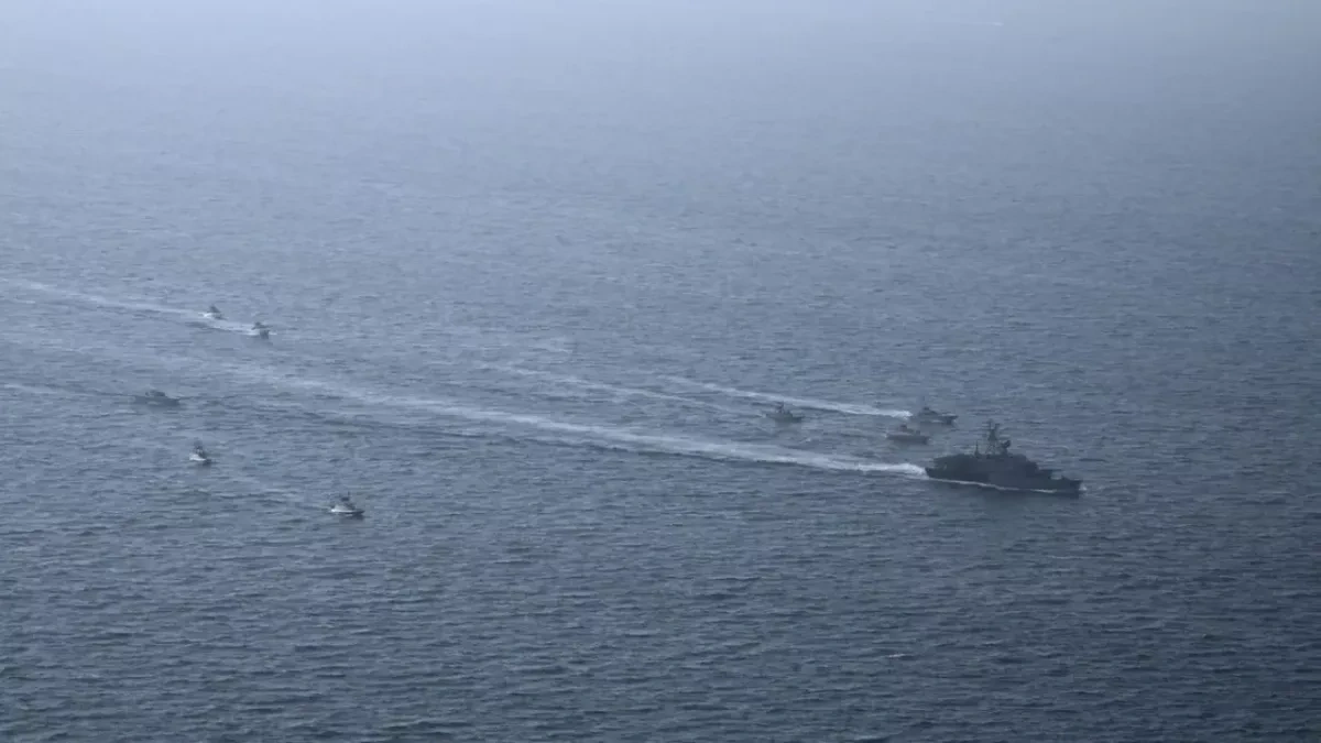 Iran tests new long-range naval air defence system in Strait of Hormuz drills Video