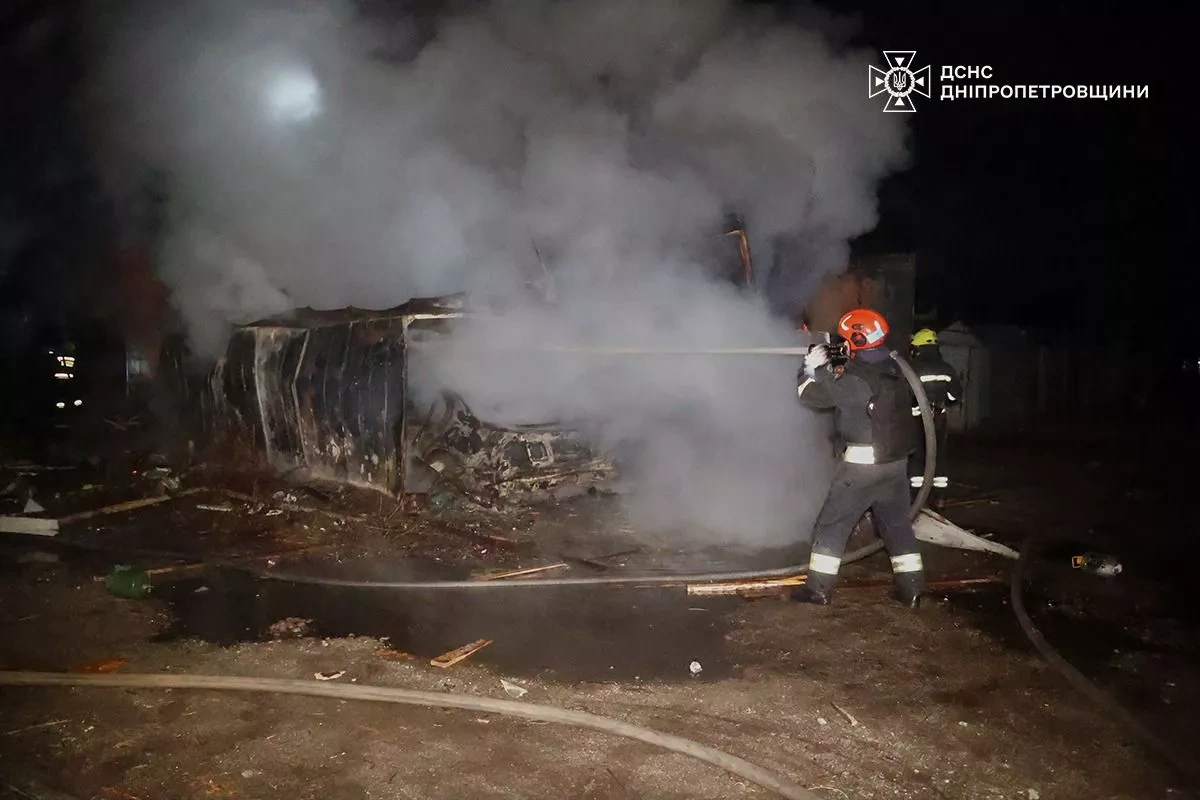 Overnight drone strikes in Ukraine's Dnipropetrovsk leave three injured PHOTO