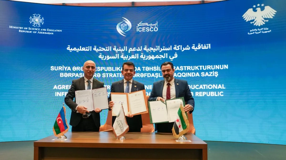 Azerbaijan to rebuild schools in Syria PHOTO