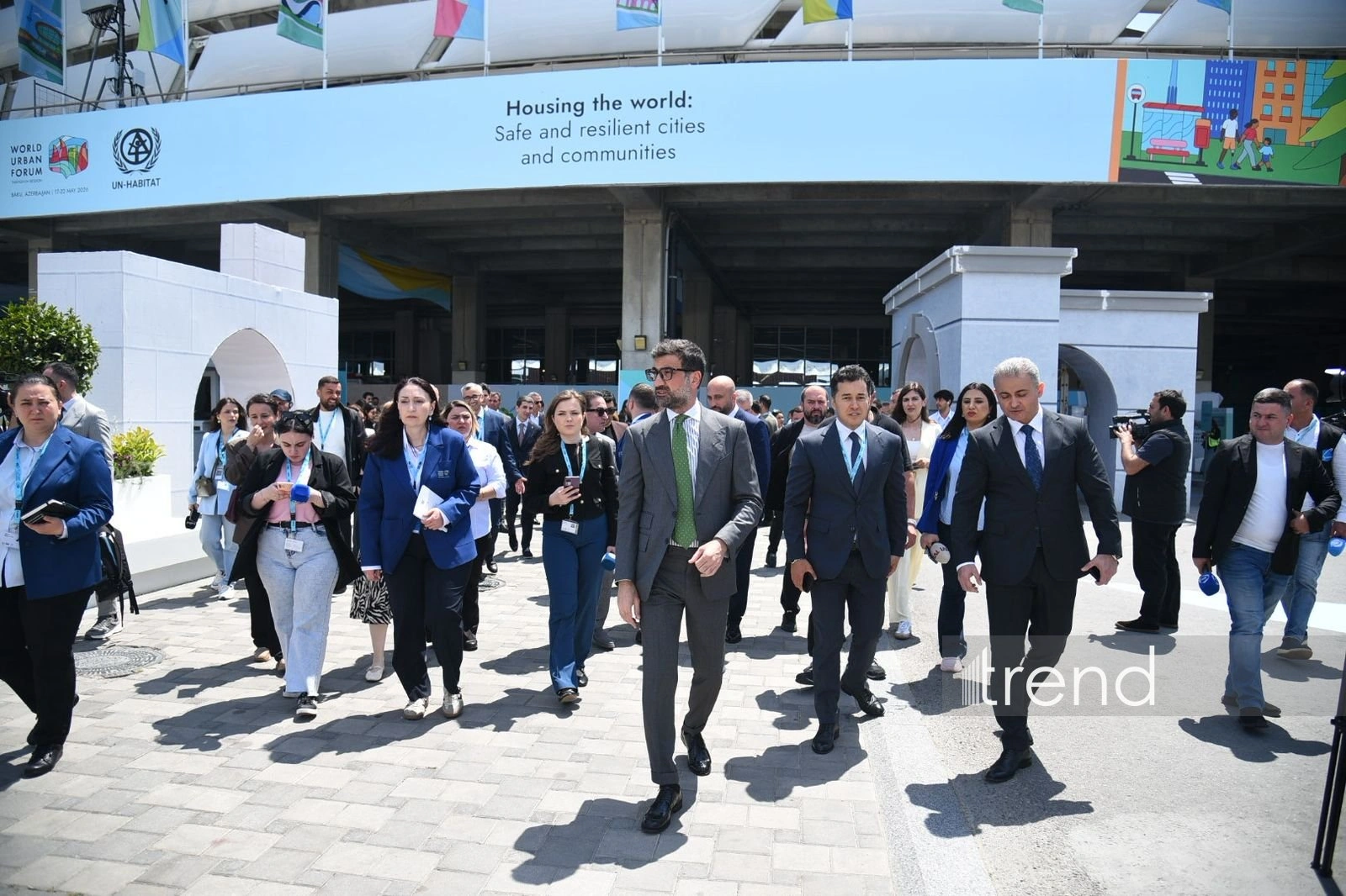 Media representatives inspect final work ahead of WUF13 (PHOTO)