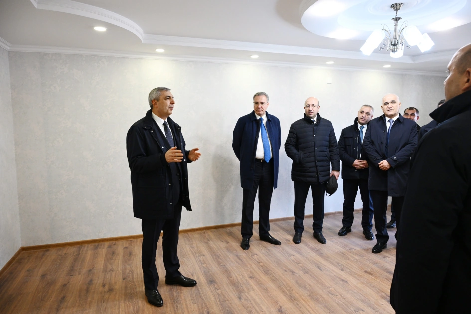Azerbaijan's Coordination Headquarters reviews restoration work in Guzeykhirman village, Khojavend (PHOTO)