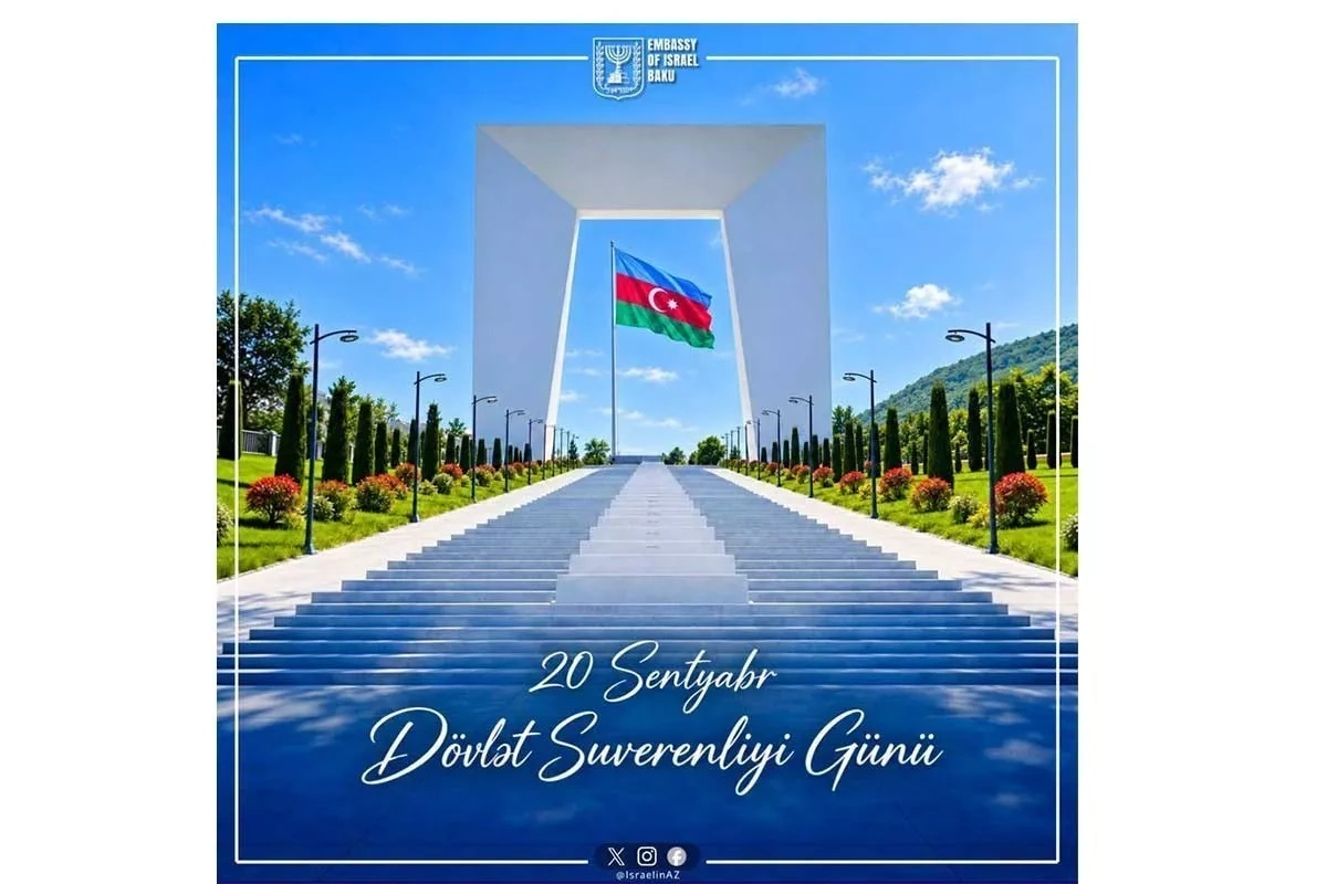 Israeli Embassy wishes Azerbaijan lasting sovereignty and stability