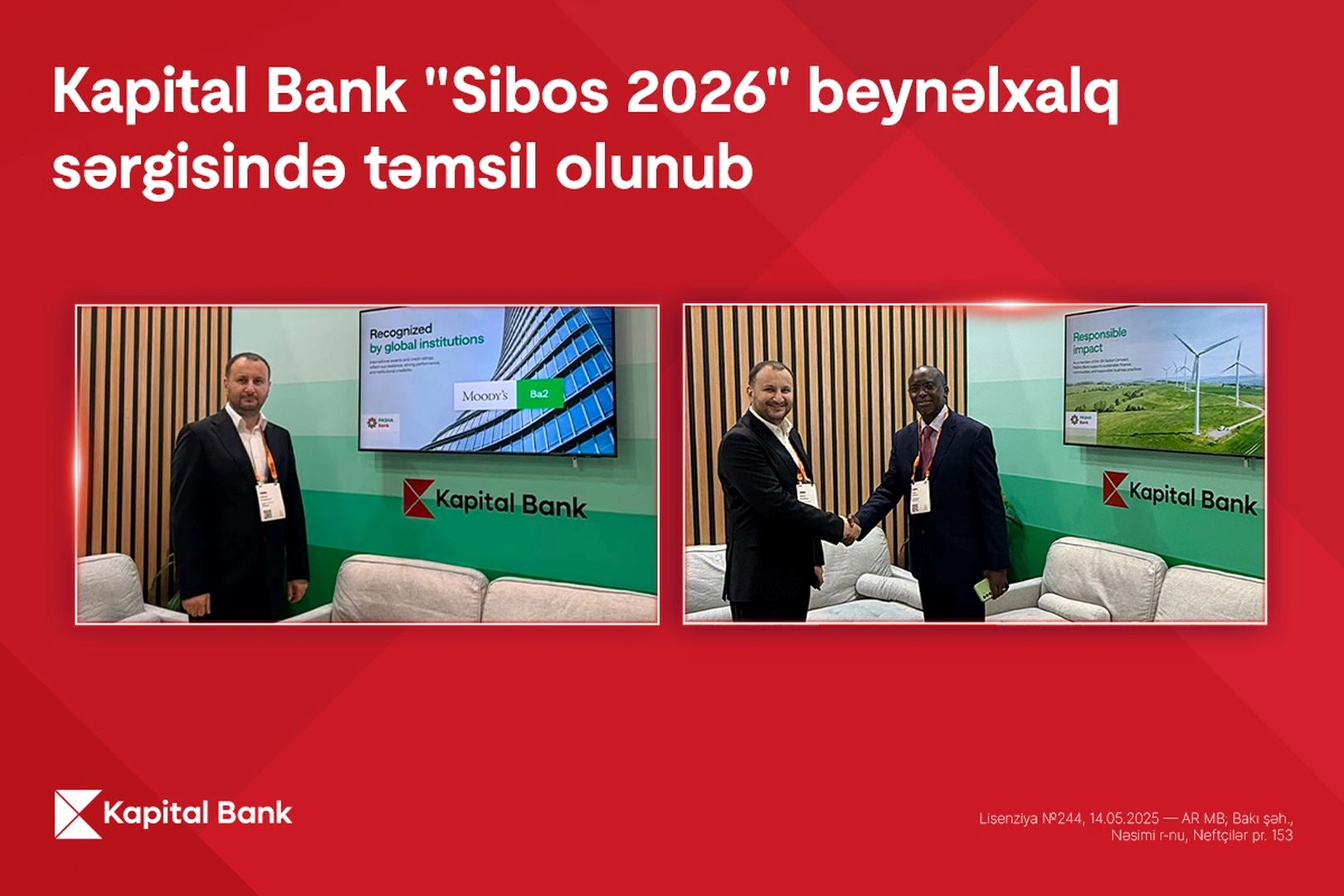 Kapital Bank holds more than 30 business meetings at Sibos 2026