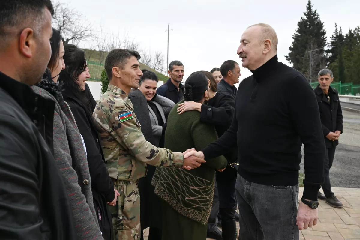 Azerbaijani President, First Lady celebrate village restoration in Khojavand PHOTO
