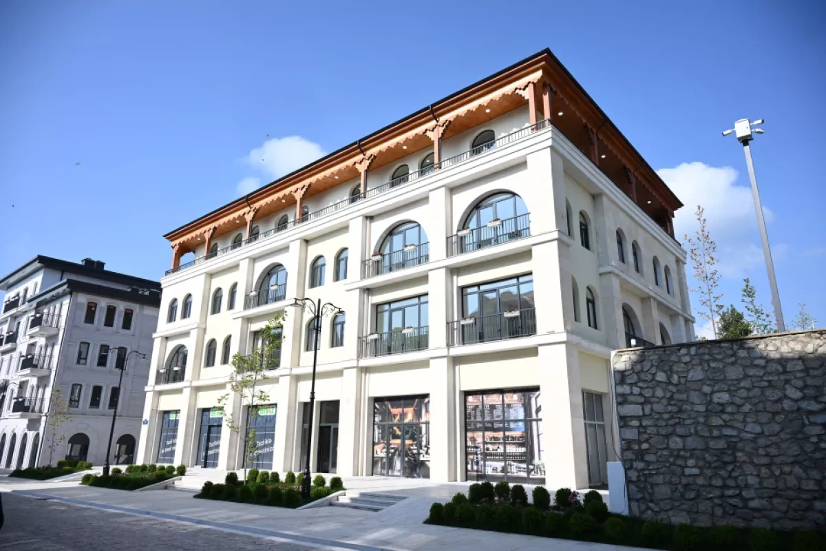 Azerbaijani president reviews construction works on Shusha's Garabagh Street PHOTO