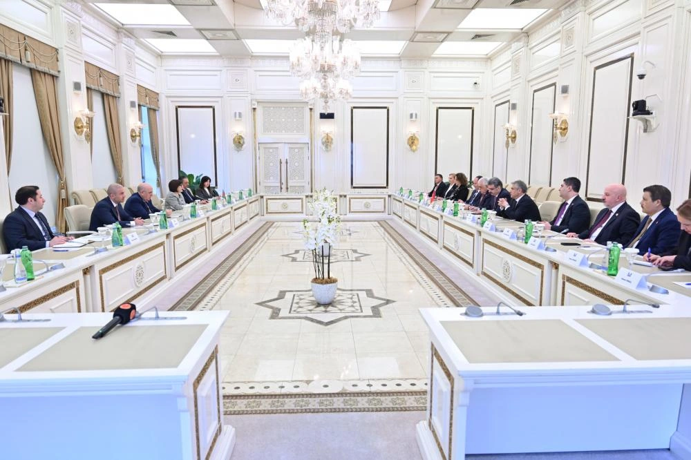 Azerbaijani Parliament Speaker meets with Türkiye and Northern Cyprus delegations (PHOTO)