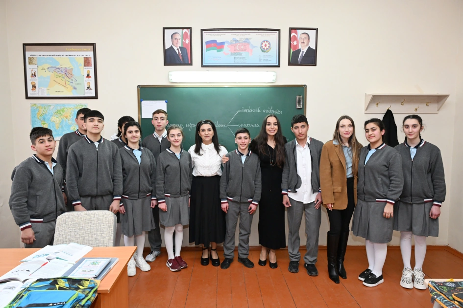 Leyla Aliyeva and Alena Aliyeva visit boarding school and STEAM Center in Guba (PHOTO)