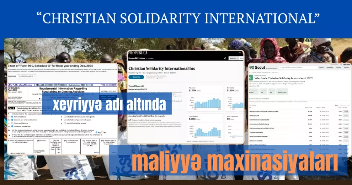 Christian Solidarity International: Financial misconduct under the guise of charity PHOTO