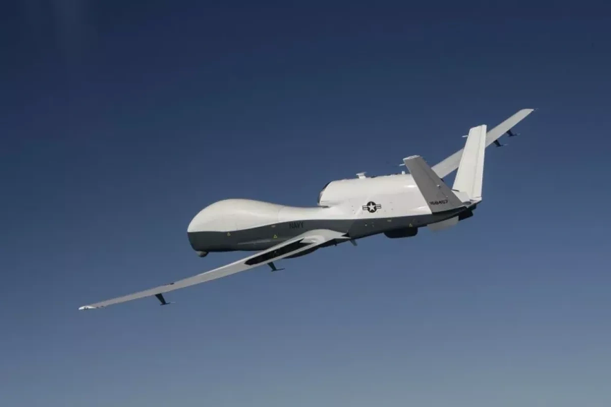 US Navy drone conducts reconnaissance over Strait of Hormuz