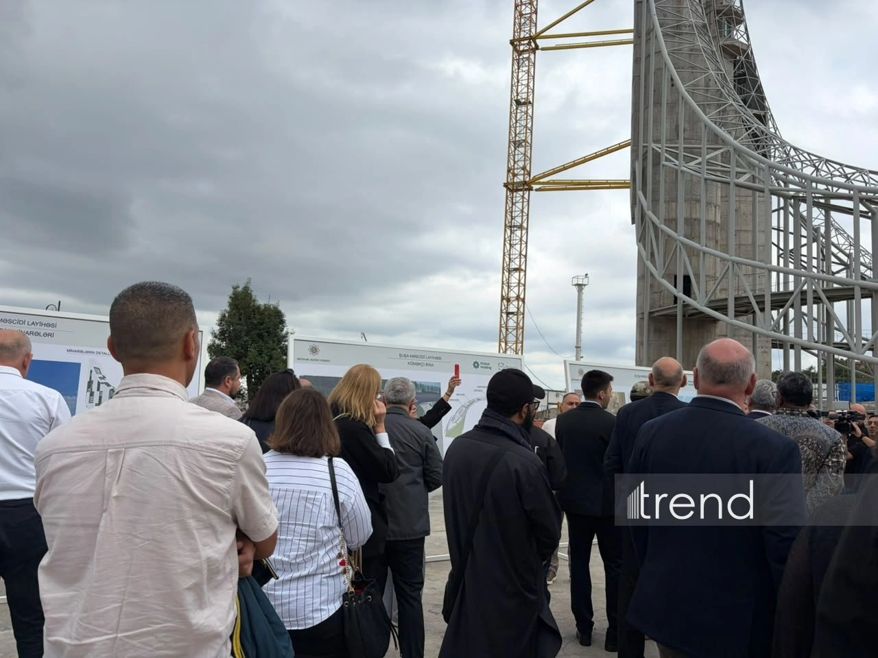 Diplomatic delegates visit construction site of new Shusha mosque (PHOTO)