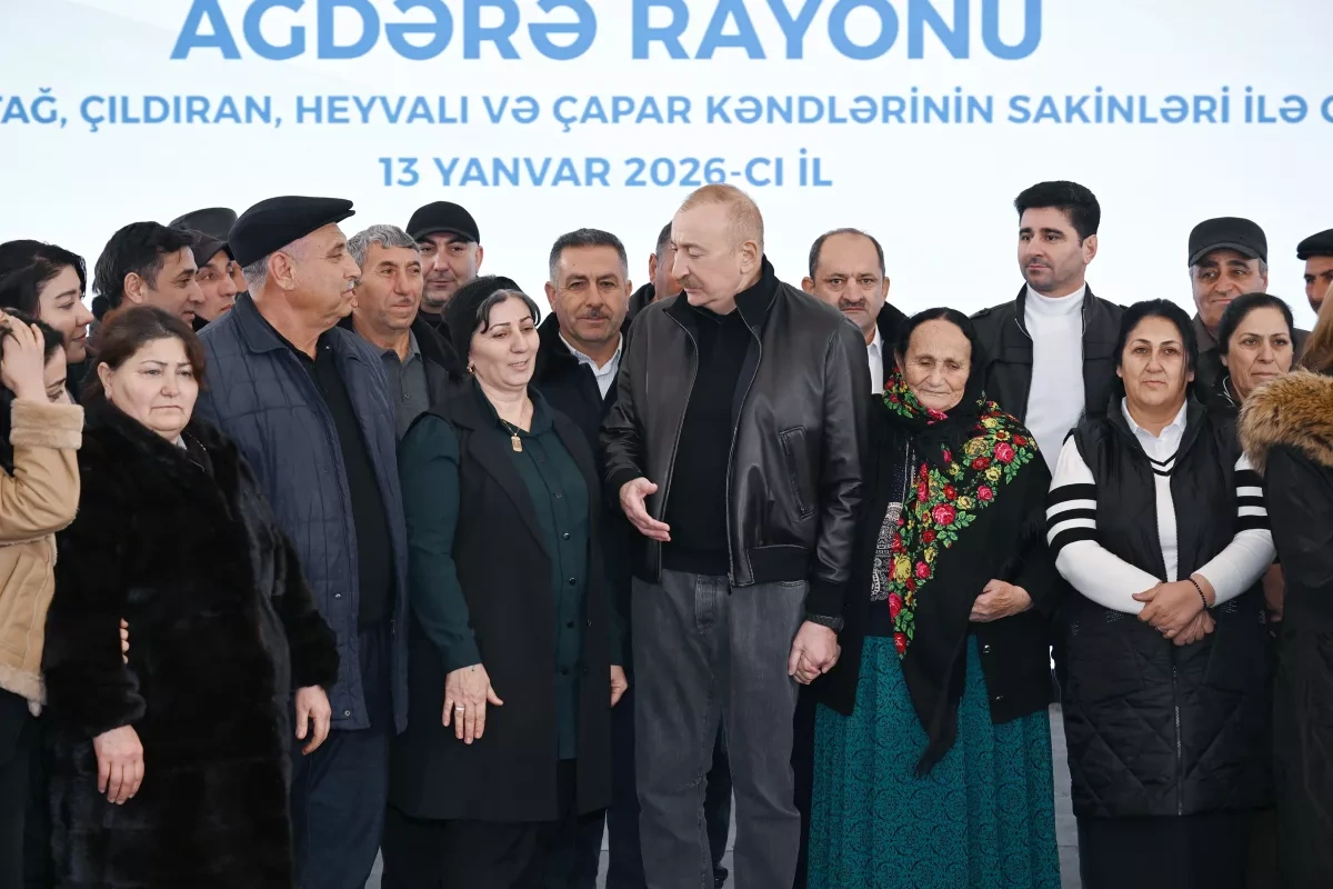 Azerbaijani president meets with Aghdara residents PHOTO