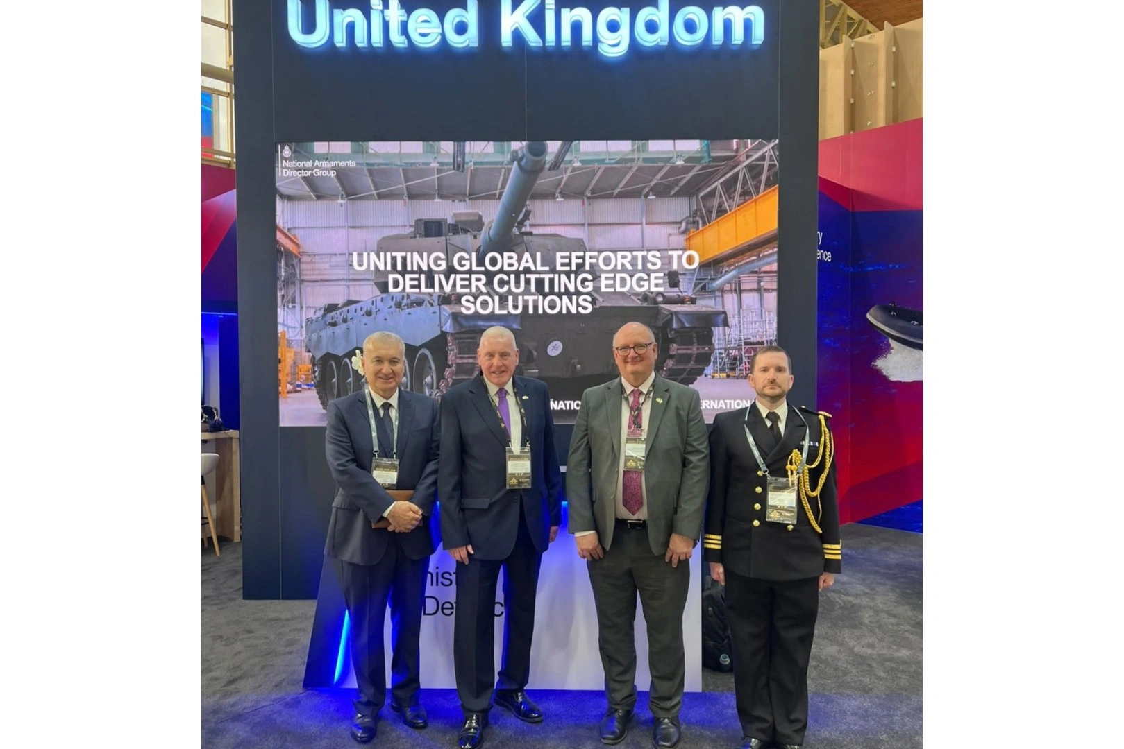 UK Defence Minister attends ADEX exhibition