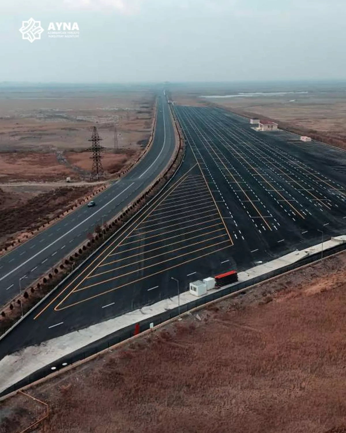Azerbaijan opens major trailer parking facility on border with Türkiye PHOTO