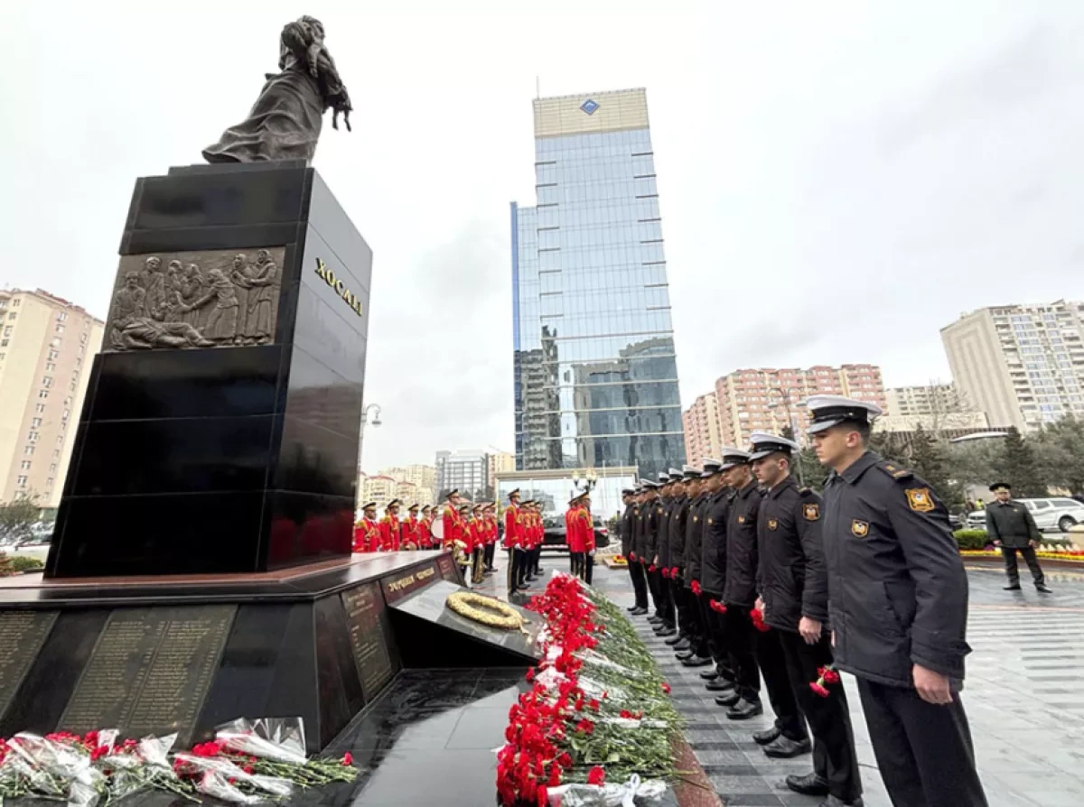 Azerbaijan observes Khojaly genocide day with nationwide military tributes PHOTO