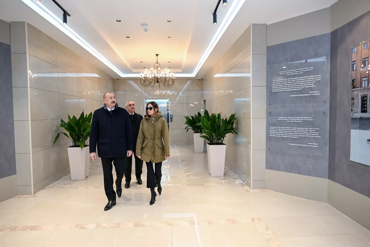 Azerbaijani leader, first lady attend inauguration of Victory Park in Khankendi PHOTO/UPDATED