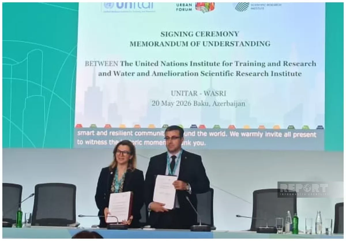 UN, Azerbaijan institute sign cooperation memorandum at WUF13