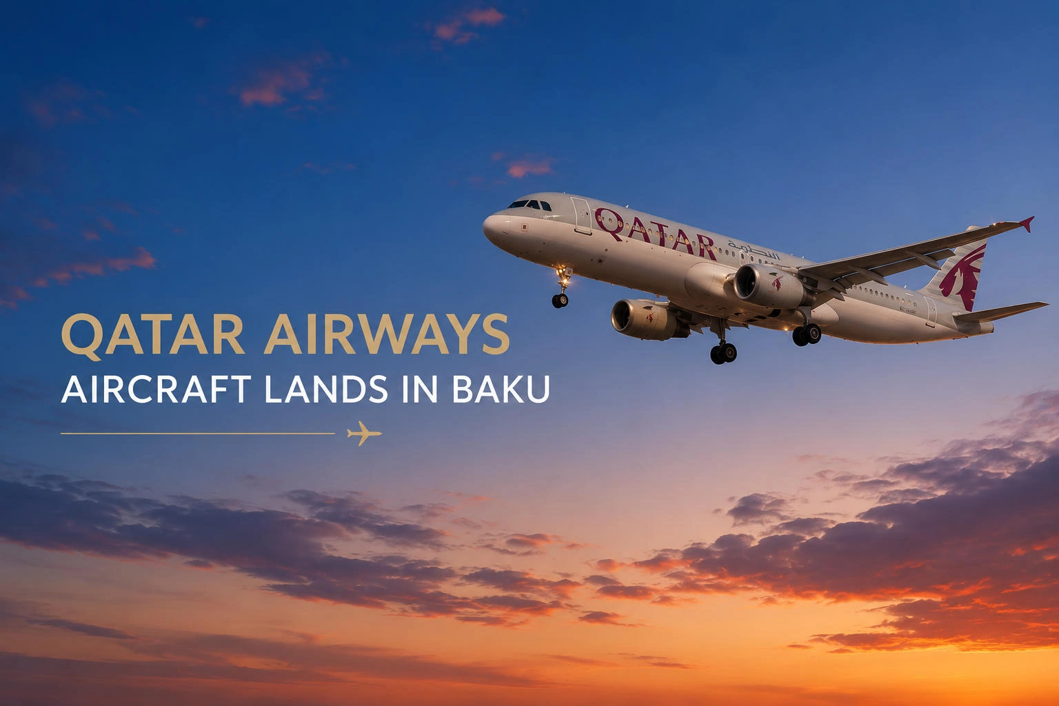 Qatar Airways aircraft lands in Baku as alternate airport