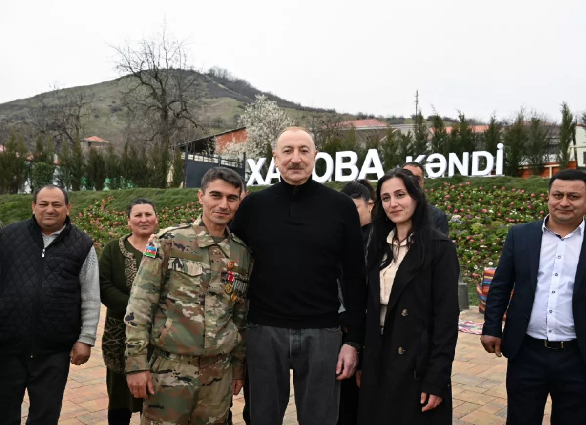 Azerbaijani President, First Lady celebrate village restoration in Khojavand PHOTO