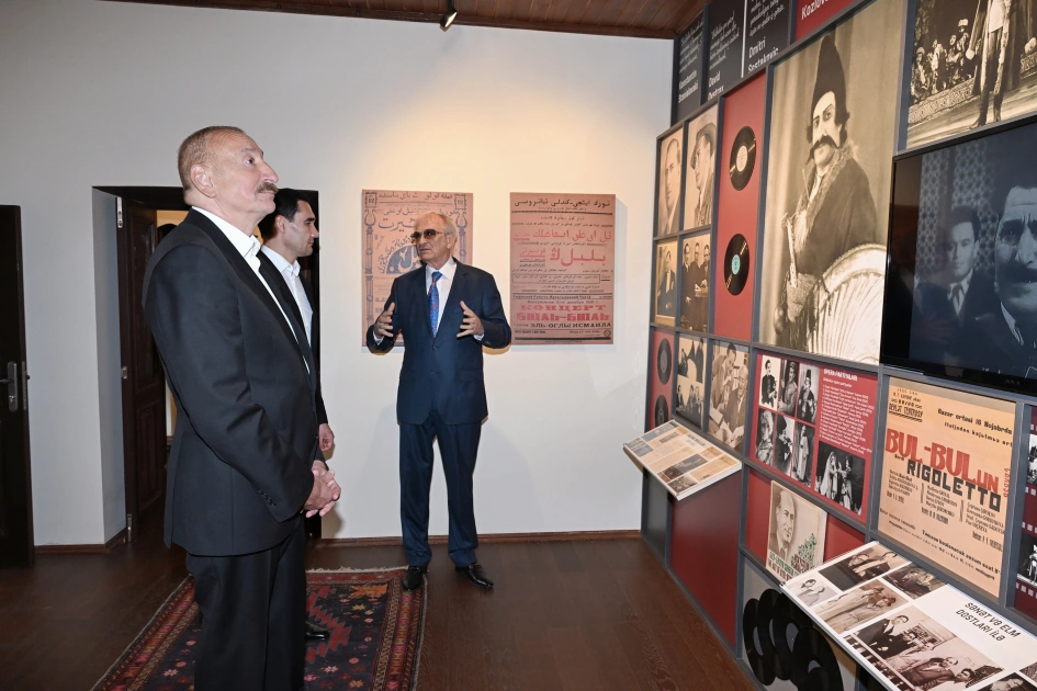 President Ilham Aliyev and President Serdar Berdimuhamedov visit Bulbul's house-museum in Shusha (PHOTO)
