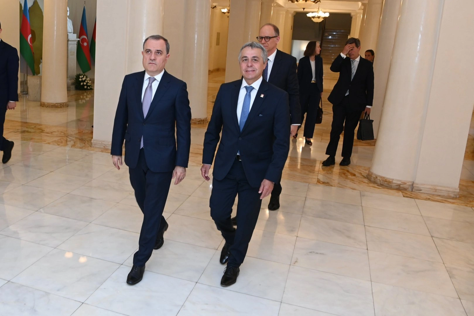 Azerbaijan's foreign minister welcomes OSCE Chairperson-in-Office (PHOTO)