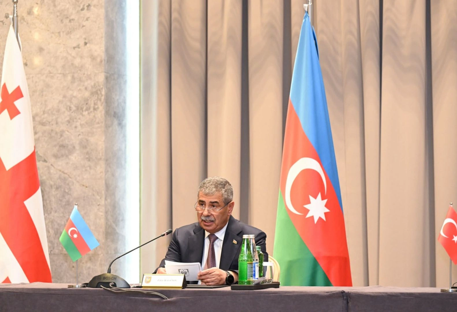 Azerbaijani minister highlights importance of trilateral ties with Türkiye, Georgia
