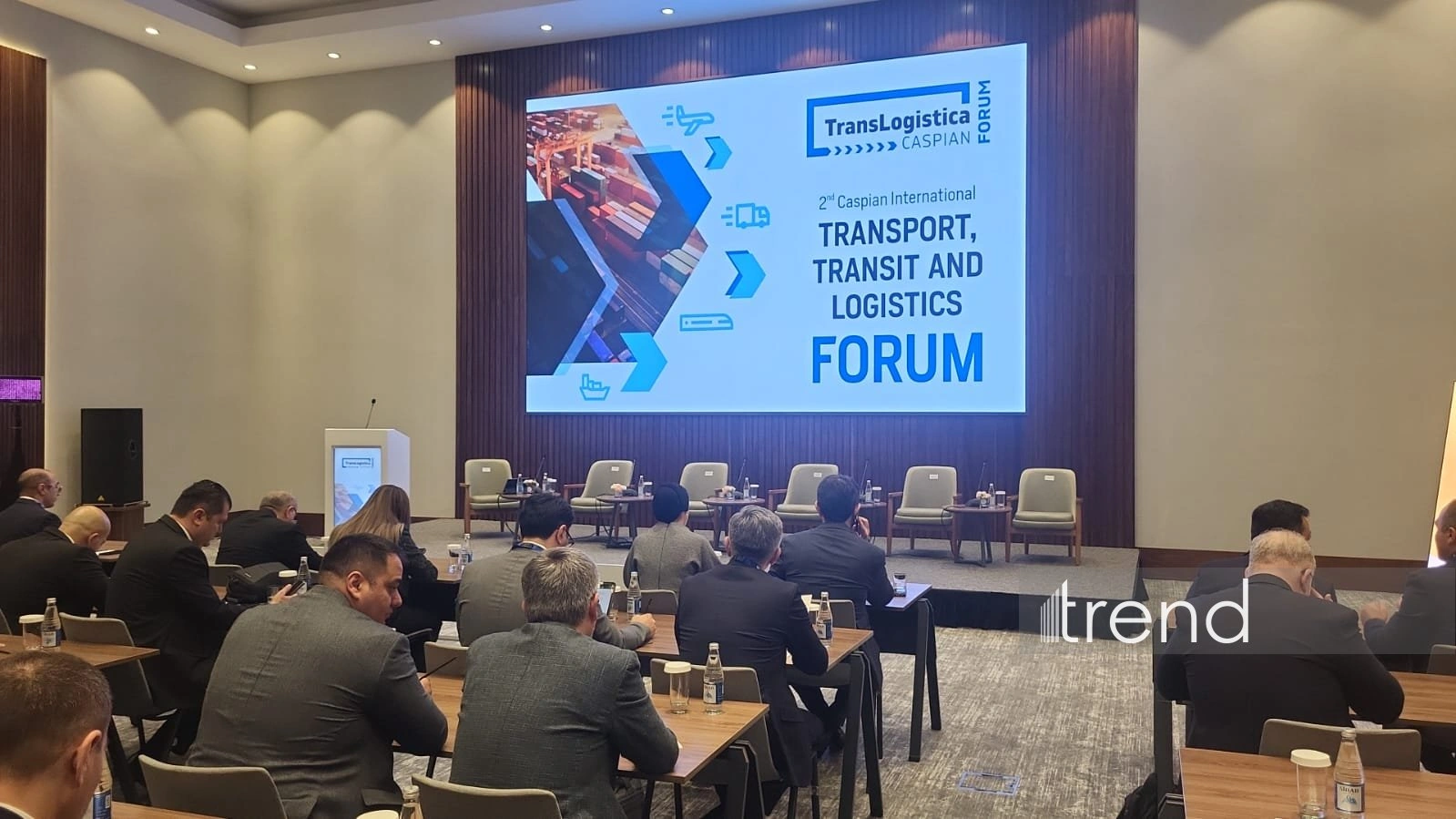 Baku hosts 2nd Caspian International Forum on "Transport, transit and logistics" (PHOTO)