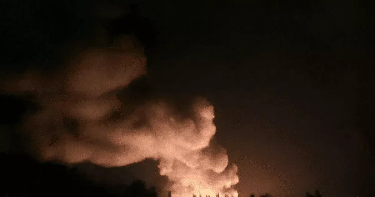 Massive fire erupts at Russian FSB-linked site in Armiansk, Crimea