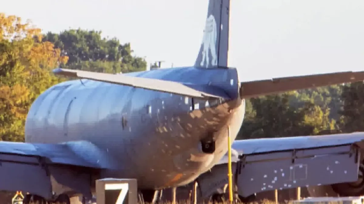 US Air Force repaired shrapnel-damaged KC-135 after Iranian attack PHOTO