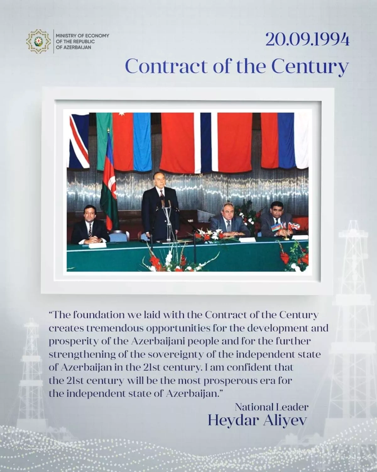 Minister: Azerbaijan’s economic power built on “Contract of the Century”
