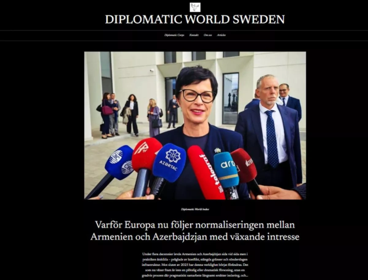How Armenia–Azerbaijan rapprochement draws EU interest Article in Diplomatic World Sweden