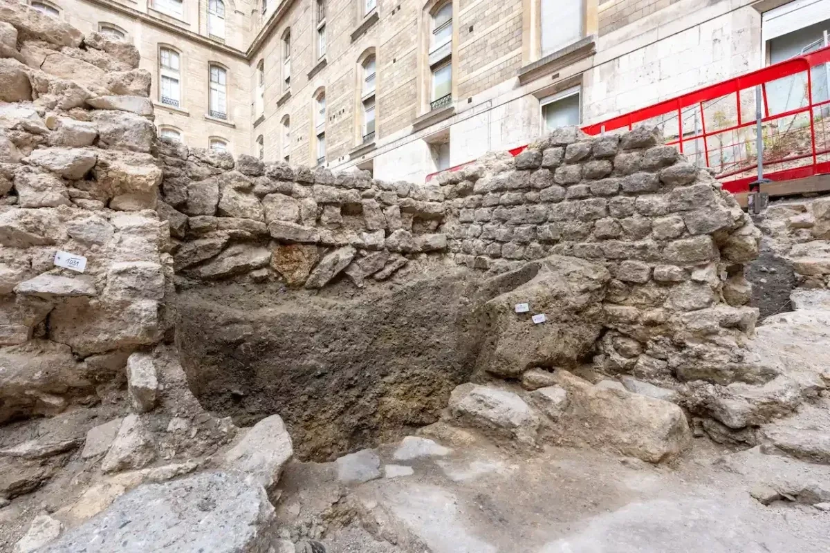 Wall unearthed in central Paris may reveal capital's original settlement